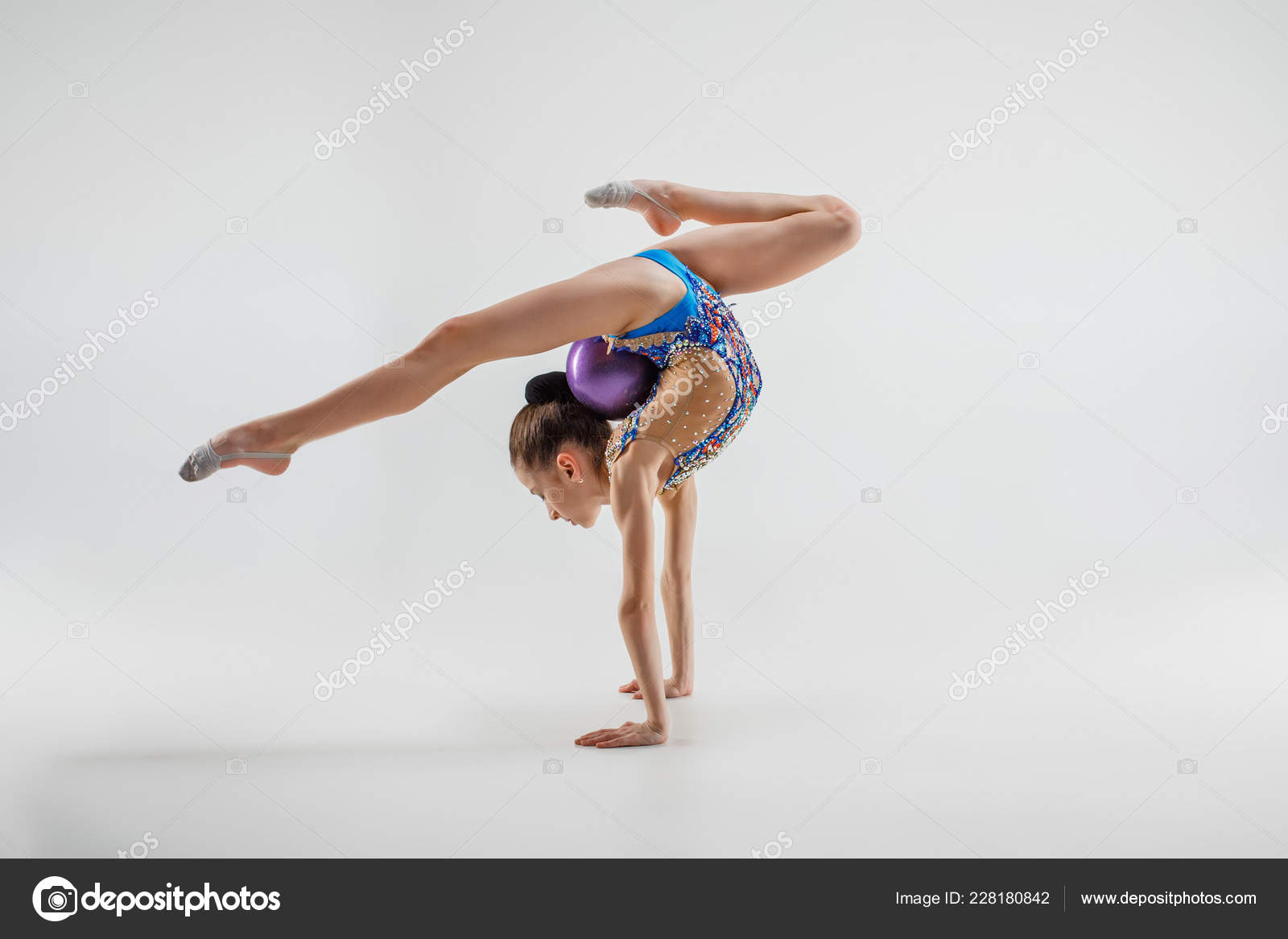 Intimate life of a gymnastic girl