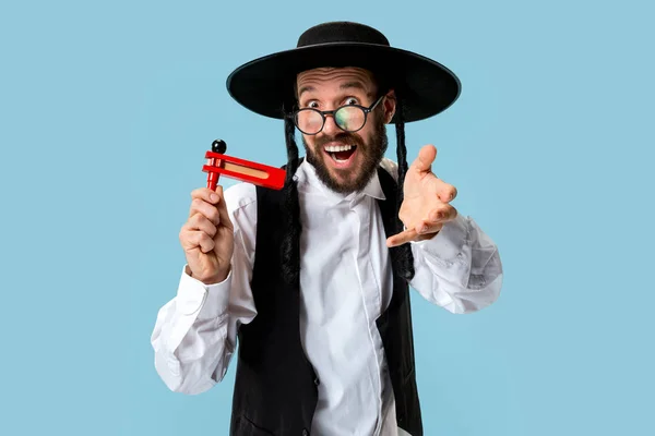 Portrait of a young orthodox Hasdim Jewish man — Stock Photo, Image