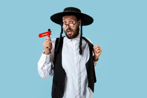 Portrait of a young orthodox Hasdim Jewish man — Stock Photo, Image