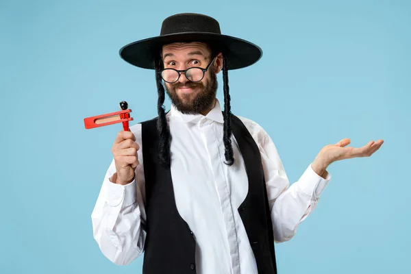 Portrait of a young orthodox Hasdim Jewish man — Stock Photo, Image