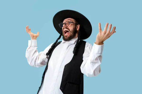 Portrait of a young orthodox Hasdim Jewish man — Stock Photo, Image