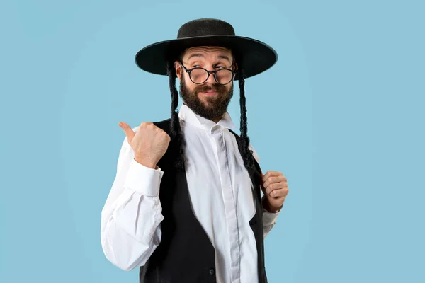 Ritratto di un giovane ebreo ortodosso Hasdim — Foto Stock