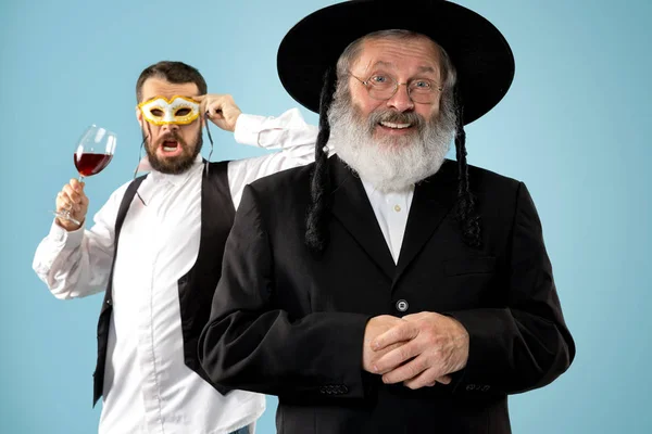Portret stary starszy Hasdim ortodoksyjny żyd — Zdjęcie stockowe