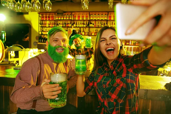 Saint patricks day partij. — Stockfoto