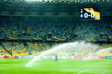 Uefa Avrupa Ligi sırasında Olimpiyat Stadyumu alan yuvarlak 1 8