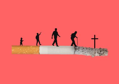 Modern tasarım. Çağdaş sanat kolajı.