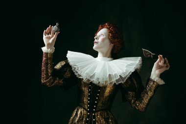 Bir düşes olarak Ortaçağ genç kadın