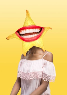 Modern tasarım. Çağdaş sanat kolajı.