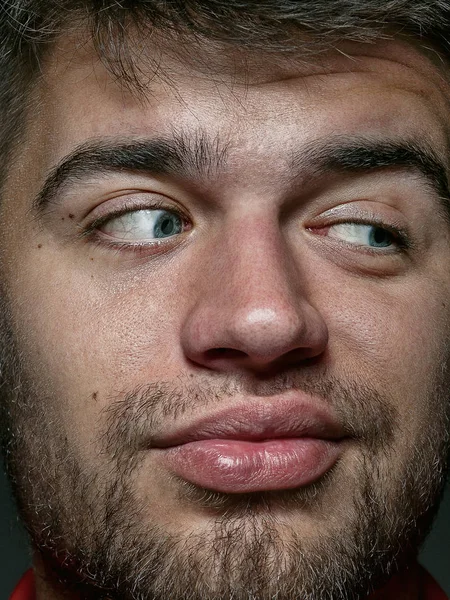 Close up portrait of young caucasian man — Stock Photo, Image