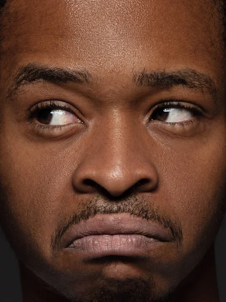 Close up portrait of young african-american man