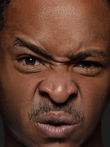 Close up portrait of young african-american man — Stock Photo, Image