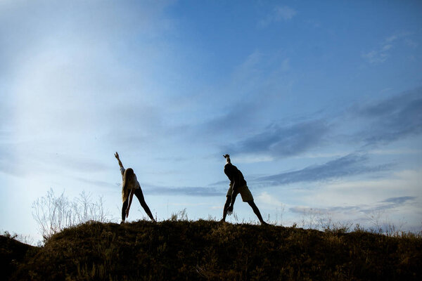 Young multiethnic international couple outdoors