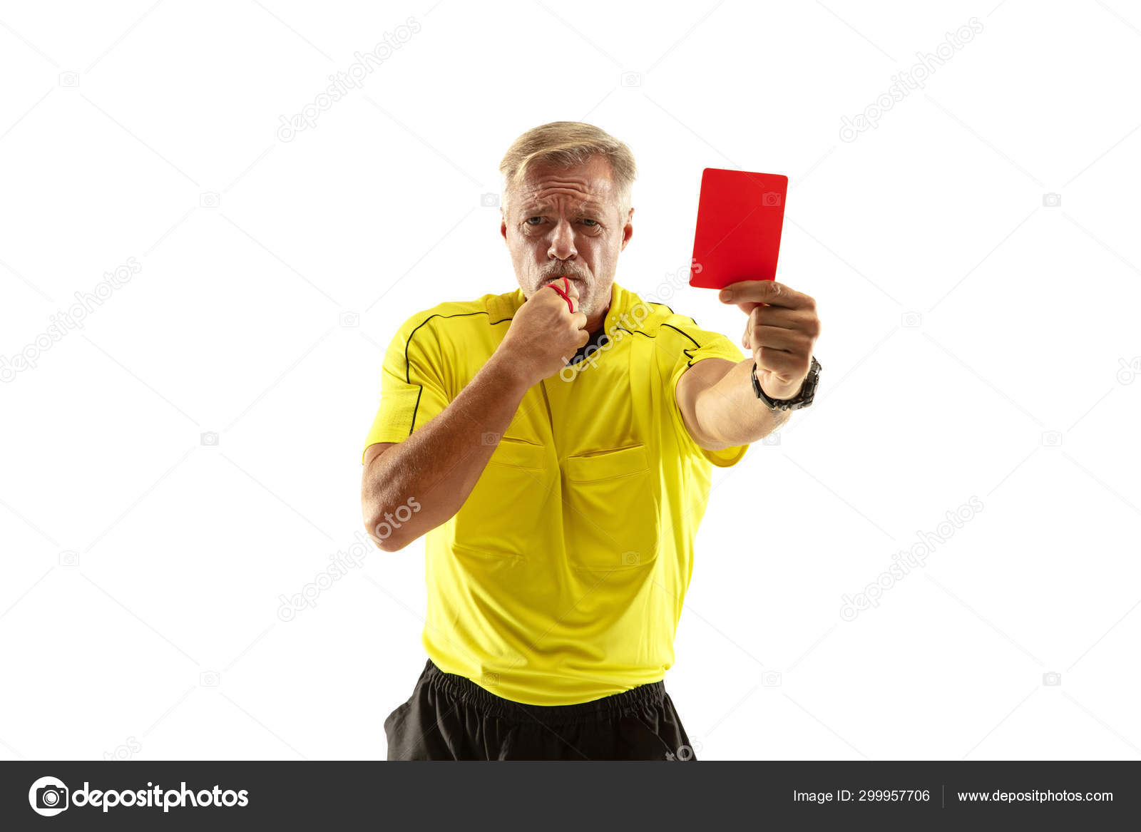 Soccer Referee Red Card