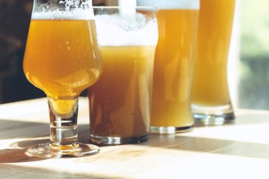 Bira farklı türde Gözlük, oktoberfest için zaman