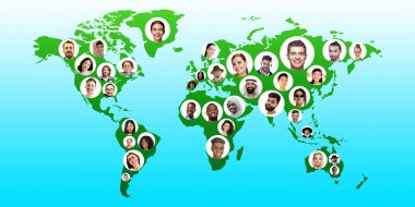 Dünya çapında küresel haritacılık - Dünya çapında uluslararası kavram, dünyanın her yerindeki insanları birbirine bağlıyor