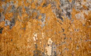 Taş duvarın yatay arkaplanı, kopyalanmış boşluk tasarıma ve duvar kağıdına hazır