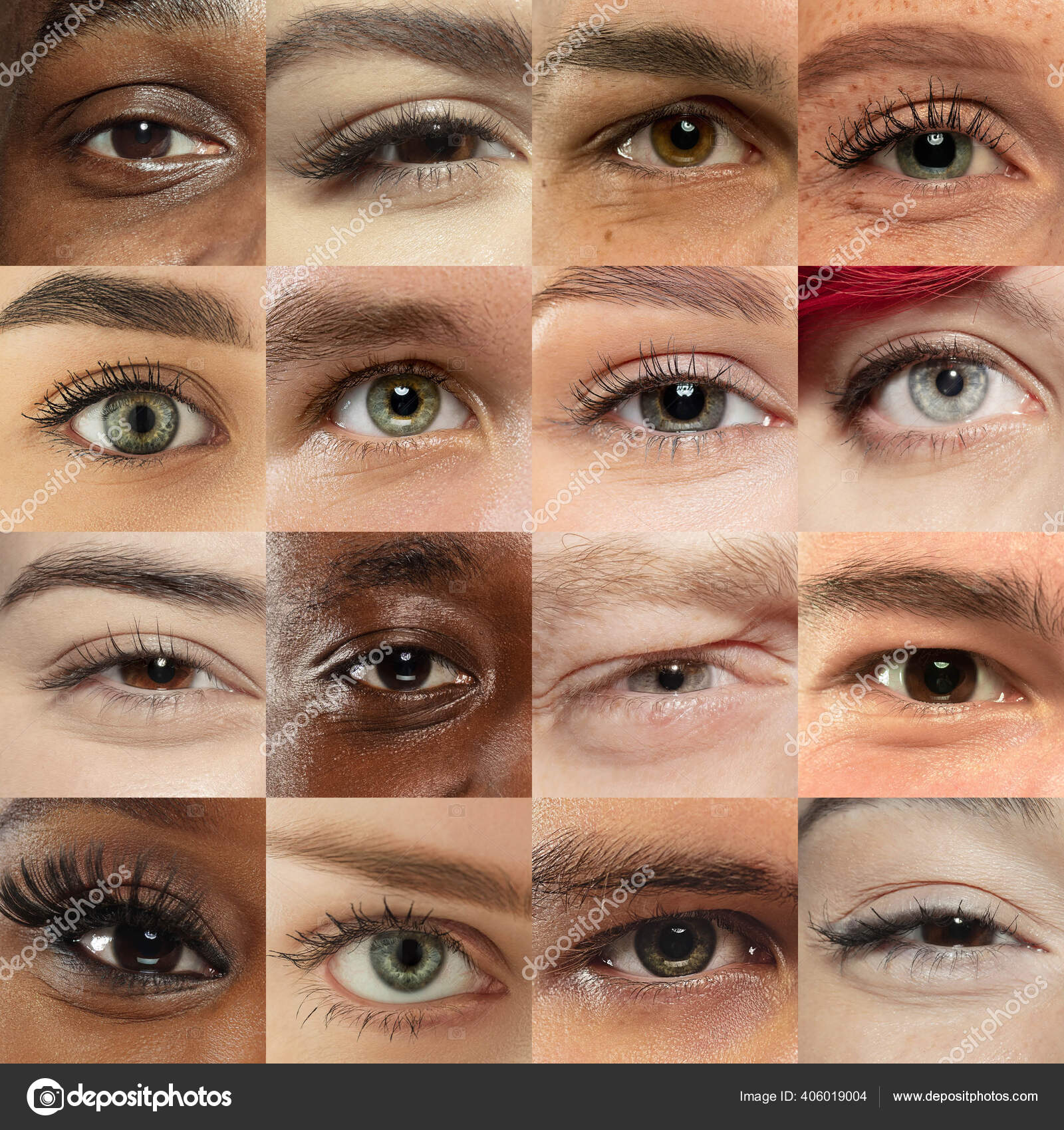 Olhos masculinos de cores diferentes