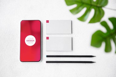 Reklam için kopyalama alanı olan aygıtlar veya aygıtlar - modelleme, dijital konsept