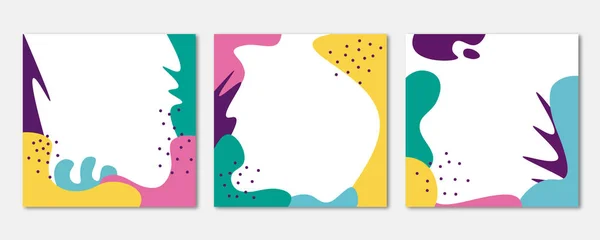 Moderne, trendy design set voor social media. Hedendaagse kunst. Creatieve conceptuele en kleurrijke collage. — Stockfoto