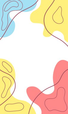 Sosyal medya için modern, modaya uygun tasarım. Çağdaş sanat. Yaratıcı kavramsal ve renkli kolaj.