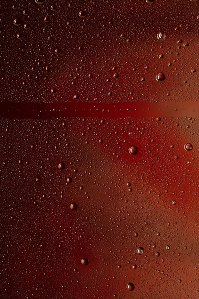 Close up view of cold drops on the glass of beer — Stock Photo, Image