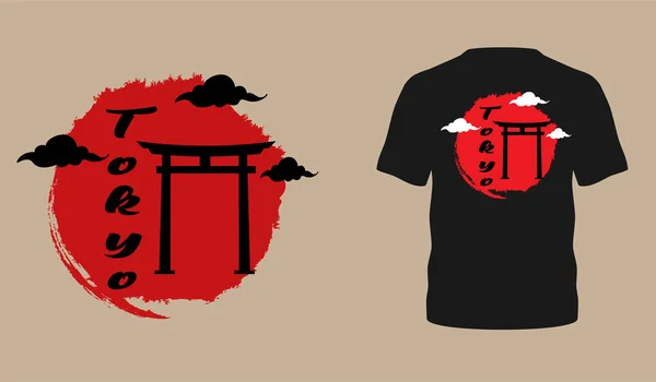 东京排版T恤衫设计 — 图库矢量图片