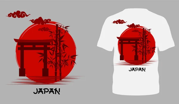 Japonský Styl Populární Typografie Shirt Design Pro Prodej Oblečení Plakát — Stockový vektor