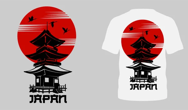 Japonský Styl Populární Typografie Shirt Design Pro Prodej Oblečení Plakát — Stockový vektor