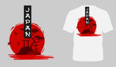 Japon tarzı popüler tipografi tişört tasarımı elbise indirimi poster afişi taşıyıcısı