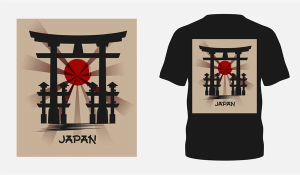 Estilo Japonés Tipografía Popular Diseño Camiseta Para Venta Ropa Cartel — Archivo Imágenes Vectoriales