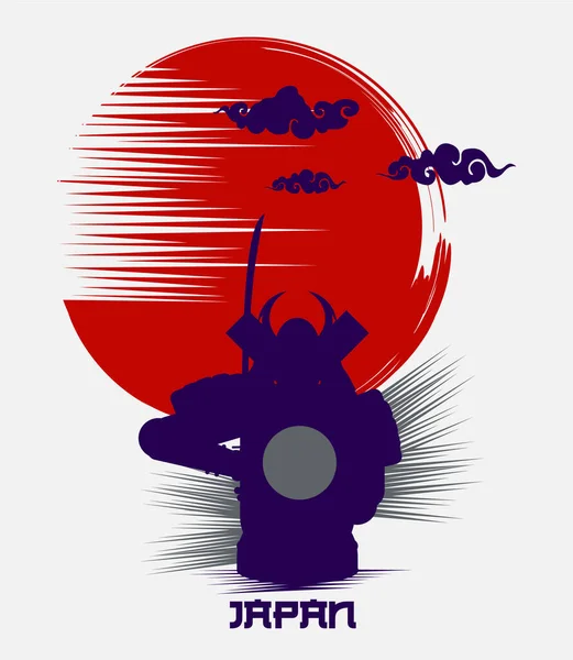 일본의 타이포그래피 티셔츠 디자인 플래카드 — 스톡 벡터