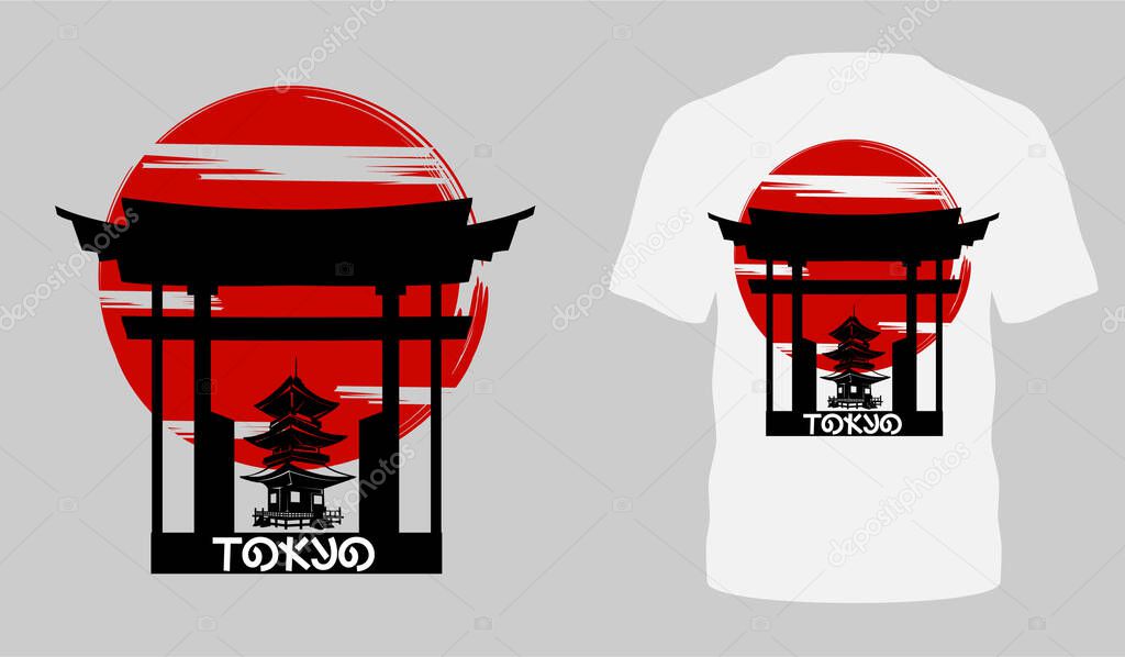 modern design tokyo popular t-shirt typography for clothing sale poster banner vector wallpaper