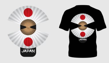 Japon tarzı popüler tipografi tişört tasarımı elbise indirimi poster afişi taşıyıcısı