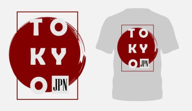 Tokyo tarzı popüler tipografi tişört tasarımı elbise satışı, poster afişi, vektör duvar kağıdı