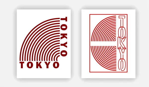 Tokijský Styl Populární Typografie Tričko Design Prodej Oblečení Plakát Banner — Stockový vektor