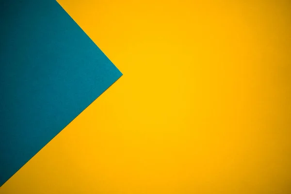 Желтый Синий Абстрактные Геометрические Контрастный Фон — стоковое фото