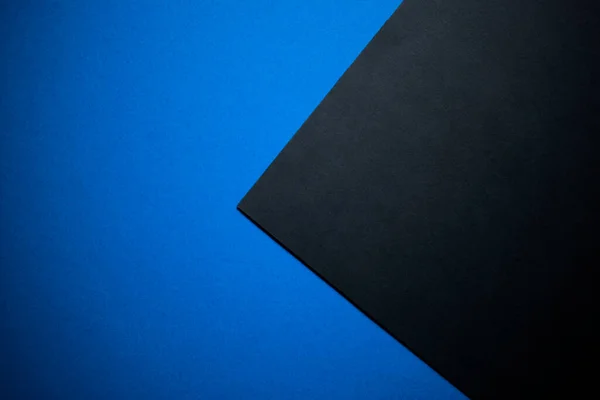 Геометрический Синий Черный Фон Цветная Бумага Стоковое Фото