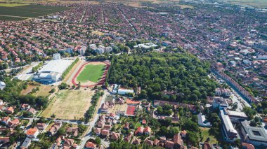 Vrsac şehir peyzaj, Voyvodina, Sırbistan