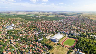 Vrsac şehir peyzaj, Voyvodina, Sırbistan