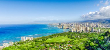 Honolulu, Hawaii 'nin Güzel Hava Manzarası