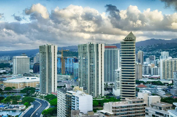 Honolulu Hawaii Hermosa Vista Panorámica Imagen De Stock