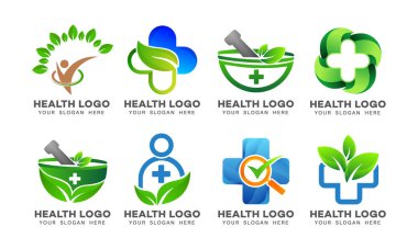 Sağlık hizmeti vektör logosu demet gülümsemesi