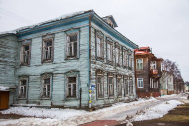 Arkhangelsk şehir kış, Rusya Federasyonu