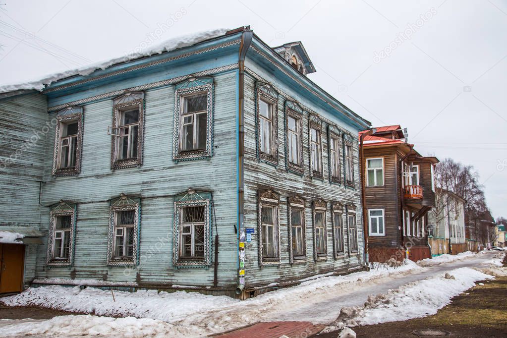 Arkhangelsk city in winter, Russia