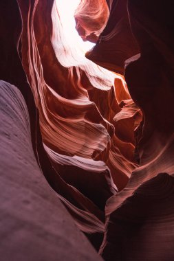 Arizona ünlü antilop Kanyonu turuncu kaya dalgaları ısmarlayarak