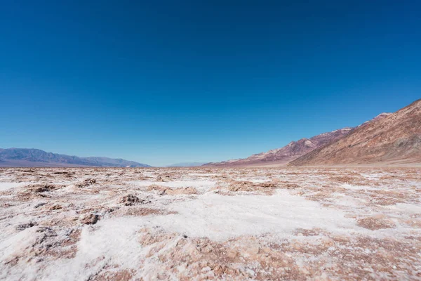 Pemandangan Indah Death Valley California Dengan Latar Langit Biru — Stok Foto
