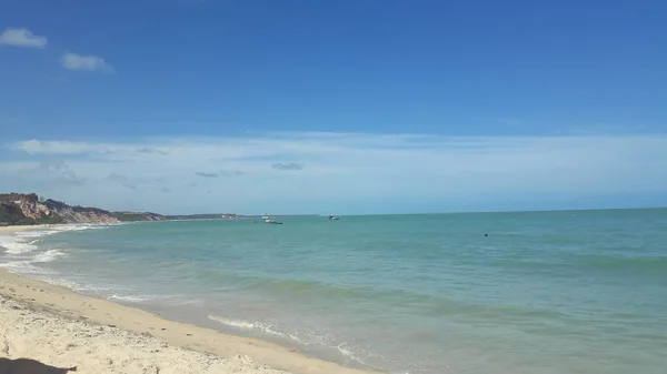 Entspannter Moment Ruhigen Und Friedlichen Strand Für Menschen Die Einfach — Stockfoto