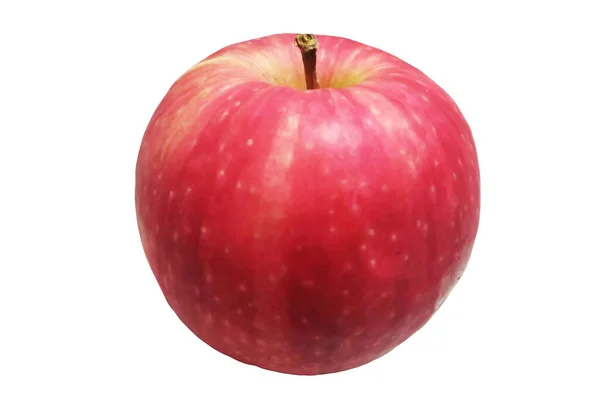 Jabłko Izolowane Białe Tło Jedzenie Zdrowe Owoce — Zdjęcie stockowe