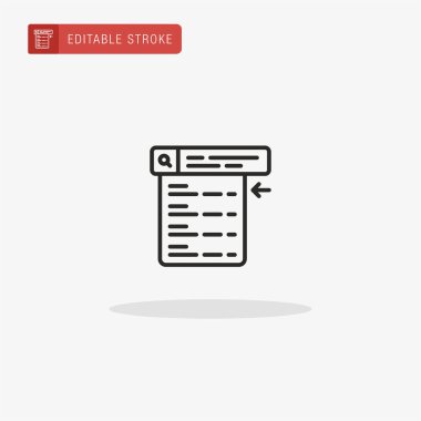 Motor simge vektörünü ara. Sunum için Arama Motoru simgesi.