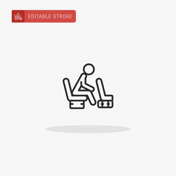 Seats Icon Vector Seats Icon Presentation — Stock Vector